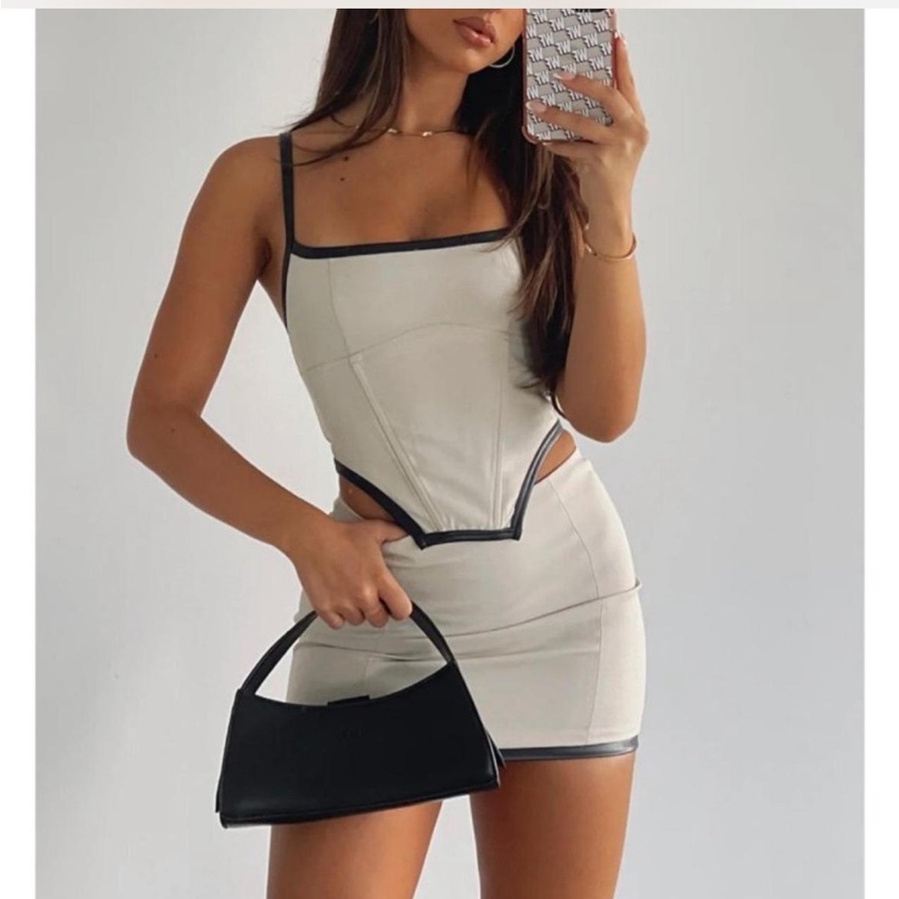 White Fox Boutique Cream Two-Piece Set - Picture 2 of 2
